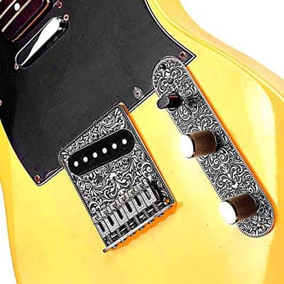 6 String Saddle Bridge Plate for Tele Style Guitars image 3