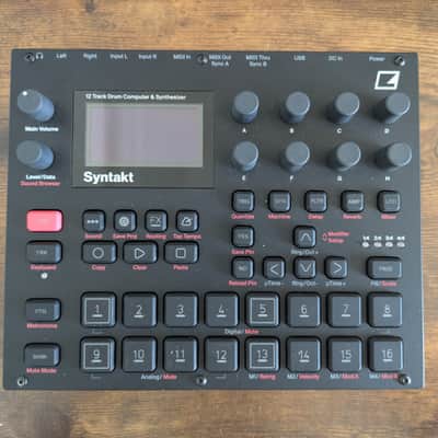 Elektron Syntakt 12 Track Drum Computer & Synthesizer 2022- Present - Black