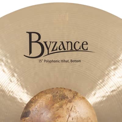 Meinl Byzance Polyphonic Hi Hat Cymbals 15" image 4