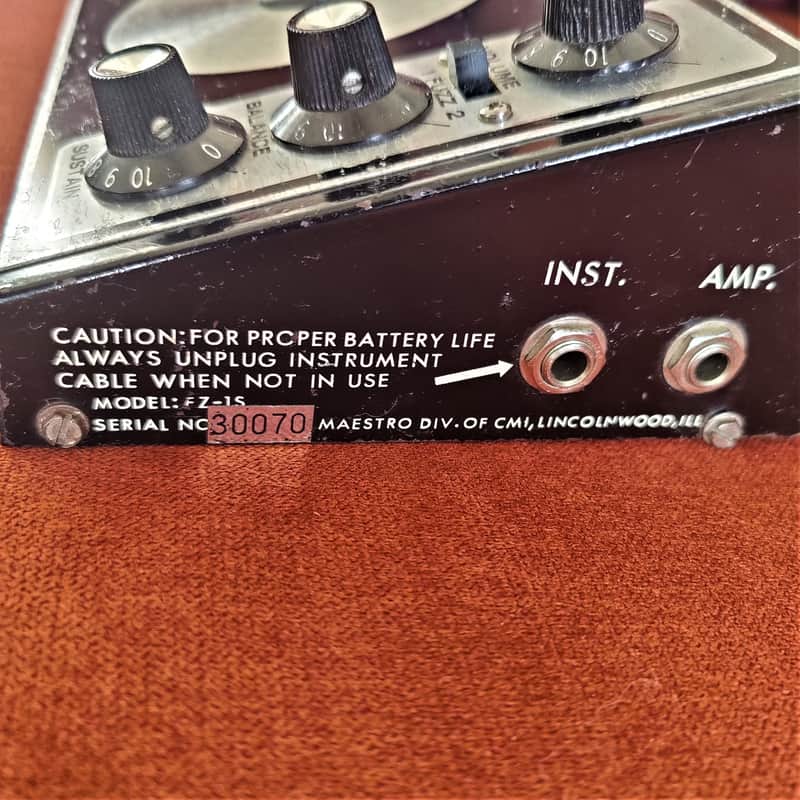 Maestro Fuzz-Tone FZ-1S 1970s - Black | Reverb