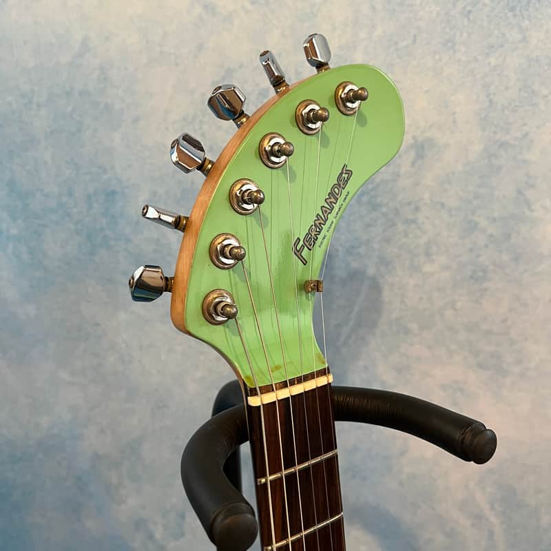 Fernandes ZO-3 mini travel guitar 2000s Surf Green | Reverb Canada