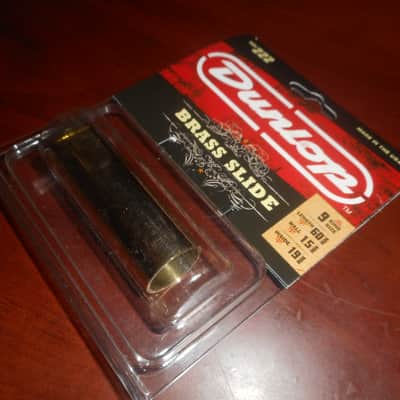 Dunlop No. 222 Medium Wall Solid Brass Guitar Slide image 1