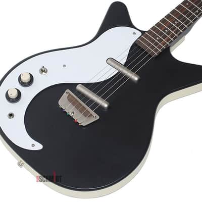 Danelectro 59 NOS+ Electric Guitar Black D59M-PLUS Left Handed Black Lefty image 1