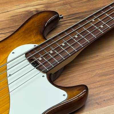 Fender American Deluxe Dimension Bass V Violin Burst image 11