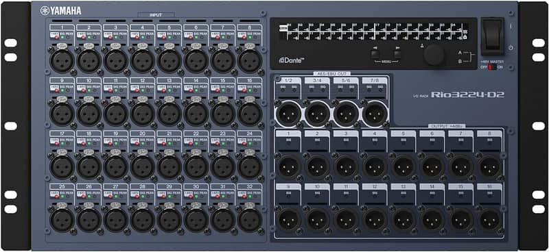 Yamaha Rio3224-D2 32 Analog Inputs / 16 Outputs / 8 Digital Outputs I/O Rack image 1