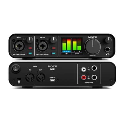 MOTU M2 Professional USB-C Audio Interface (2022 Ver.) | ESS Sabre32, 2-In/2-Out, 120dB DNR image 2