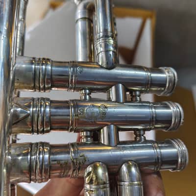 Selmer balanced trumpet 1957 S/N 18719 1957s - Silver plating image 9