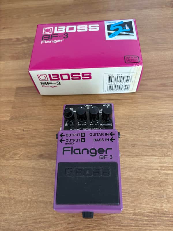 Boss BF-3 Flanger (Dark Gray Label) 2002 - Present - Purple image 1