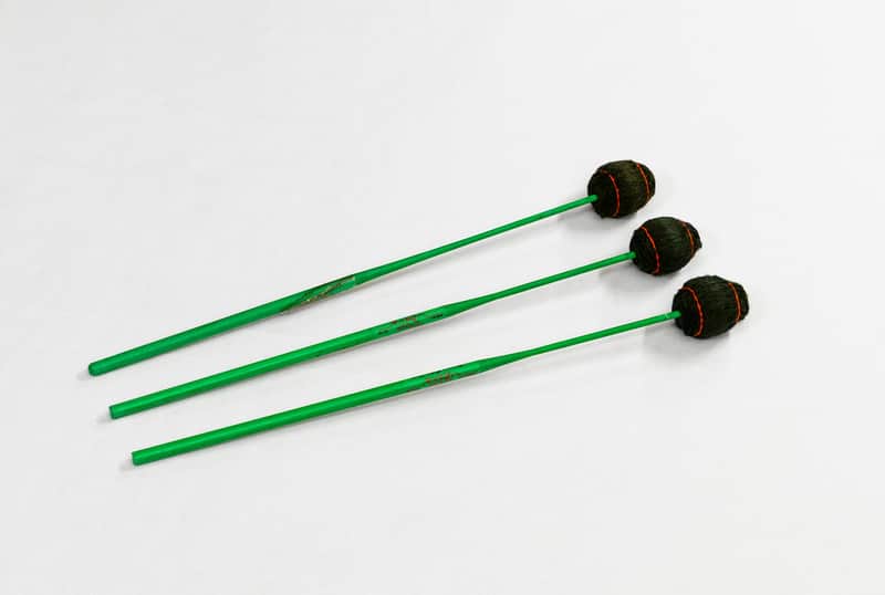 Great Dane Genuine Fiberglass Vibe/Marimba Mallets Medium-Soft Yarn (Set of 3) - 80's image 1