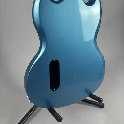 Brown Bear Guitars SG Junior Pelham Blue Metallic Lollar P90 Savvy Bridge image 11