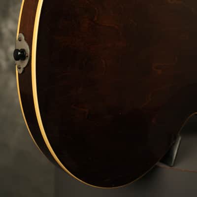 1956 Gibson ES-225 T Sunburst with original Brown hardshell case image 15