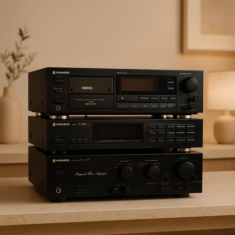 Pioneer A-449 / F-449 / CT-449  Rare Vintage Cassette Deck Warranty Set Serviced image 1