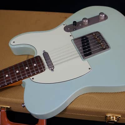 Angry Angus Guitars Testy in Sonic Blue Tele T-Style Guitar USA made image 6