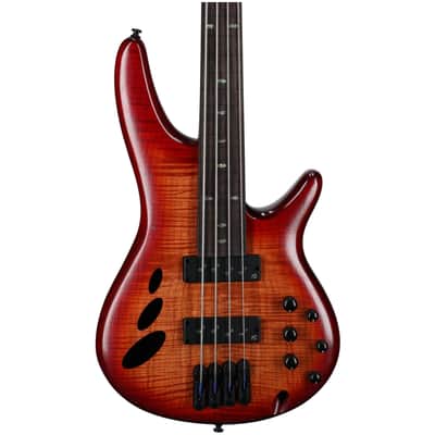 Ibanez SRD900F Bass Workshop Fretless Electric Bass, Brown, Open Box (Very Good) image 4