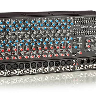 RX1200R Non-Powered 12 Channel Rackmount Stereo Mixer By Carvin Audio image 2