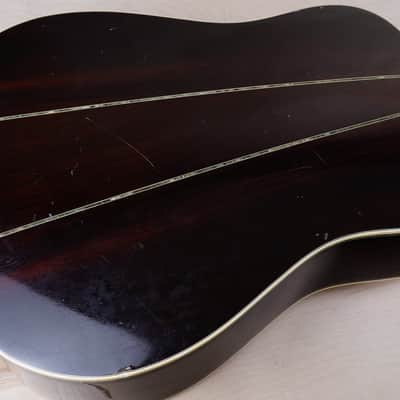 Suzuki Three S W-300 Acoustic Guitar MIJ 1977 Natural D-35 Style Vintage Japan w/ Hard Case image 15