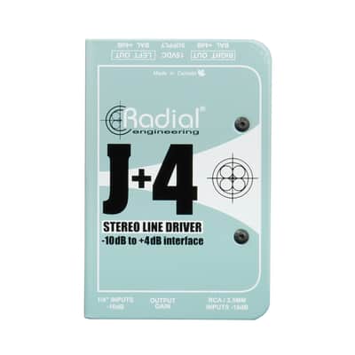 Radial J+4 Balanced -10dB to +4dB Signal Driver image 1