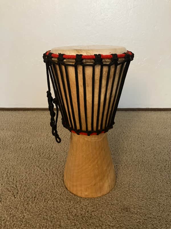 Djembe Burkina Faso, West Africa 2007 - Natural wood image 1