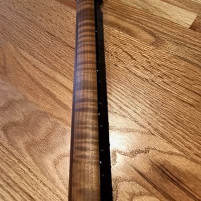 Warmoth Stratocaster Replacement Neck - Roasted Flame Maple - Ebony image 10