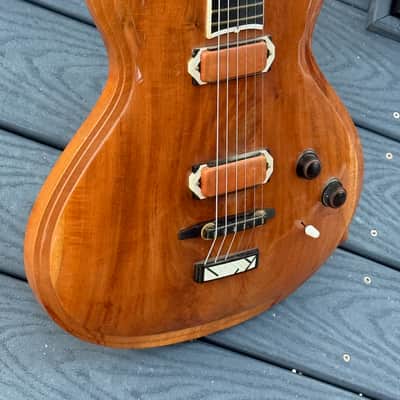 Jesselli Compact Art Nouveau Tiered Hollow-body 1995 - fabulous & ultra rare 1-off is one of Keith Richards Faves ! image 13