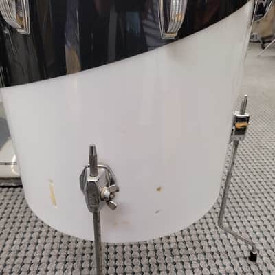 Ludwig Vistalite Big Beat 4 Piece Shell Pack 12/13/16/22 1970s - Black / White image 16
