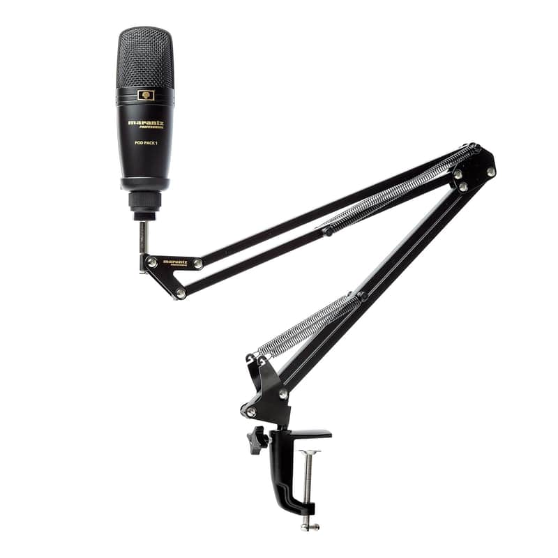 Marantz Pro Pod Pack 1 - Complete Podcast Kit - Usb Condenser Studio Microphone, Audio Interface, Fully-Adjustable Broadcast Stand And Usb Cable image 1