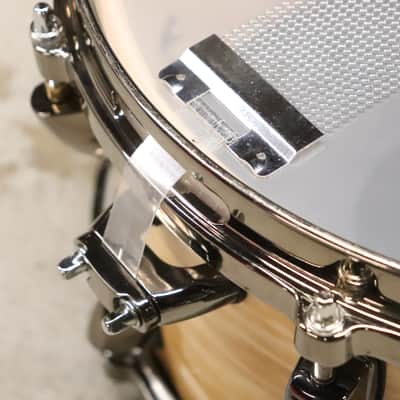 Orange County Drum & Percussion Maple Ash Snare Drum 7 x 13" Natural Gloss image 12