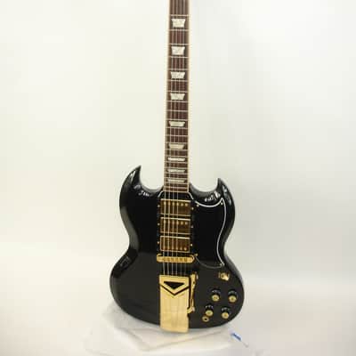 2014 Gibson SGS3 with Sideways Vibrola LTD Electric Guitar, Ebony w/ Case image 3