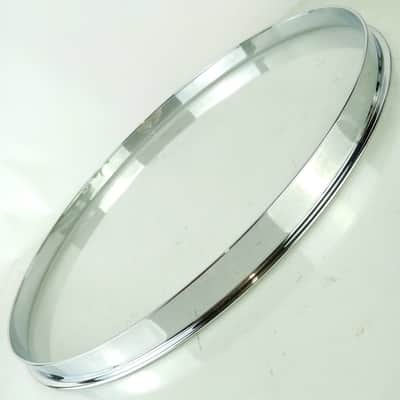 Slingerland 14" COB Single-Flange Snare/Floor Tom Drum Rim/Hoop Chrome-Brass USA image 4