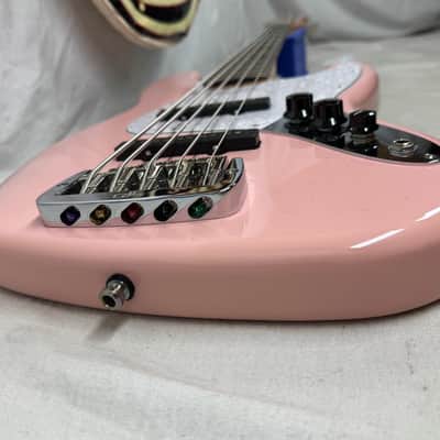 G&L JB-5 jb5 5-string Bass with Case 2021 - Shell Pink image 17