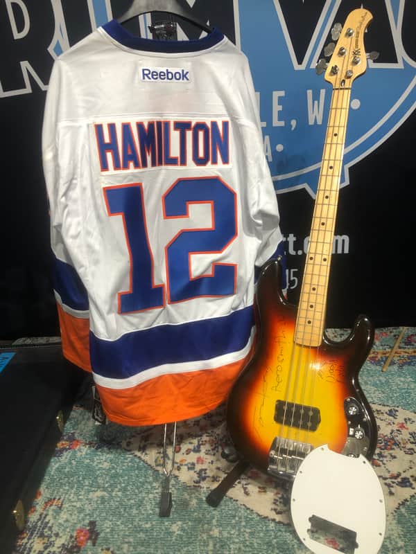 Tom Hamilton's Aerosmith, 1977 Music Man Stingray Bass, SIGNED! PLUS "Hamilton" NY Islanders NHL Jersey! AUTHENTICATED!  (TH2 #8) image 1
