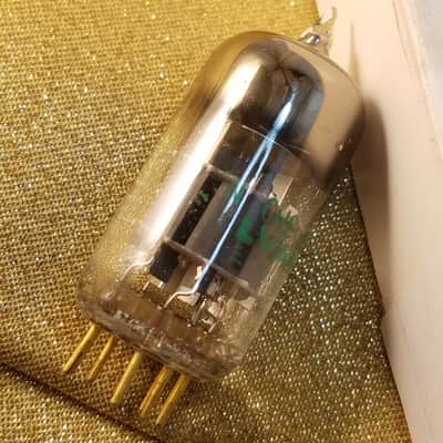 Sylvania Matched Pair (2) 6922 premium tNOS AT1000 TESTED Vacuum Tubes Gold pins rare D getter E88CC dual triode or GB6DG8 1963 image 2
