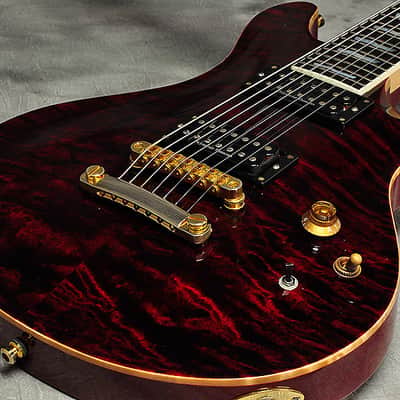ESP Custom Order Potbelly 7 String Baritone Black Cherry image 1
