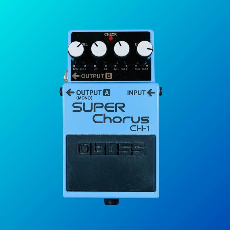 Boss CH-1 Super Chorus (Dark Gray Label) 2001 - Present Blue