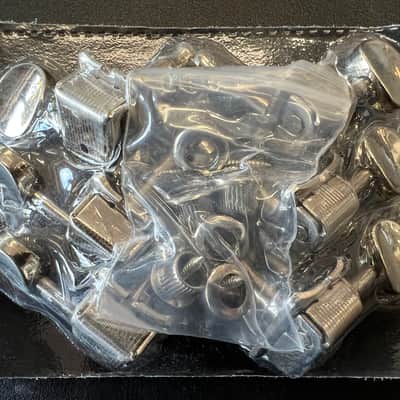 unbranded Vintage Style 6- inline guitar tuning machines nickel  sealed #3 image 4