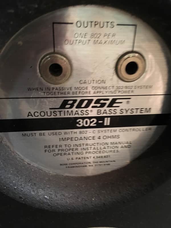 Bose 302 Series II Acoustimass Bass System | Reverb