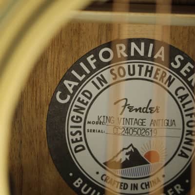 DEMO Fender Limited Edition California Vintage King - Antigua (619) image 7