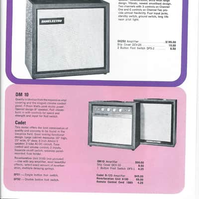 Vintage 1968 Danelectro Coral Electric Sitar Catalog Brochure image 4
