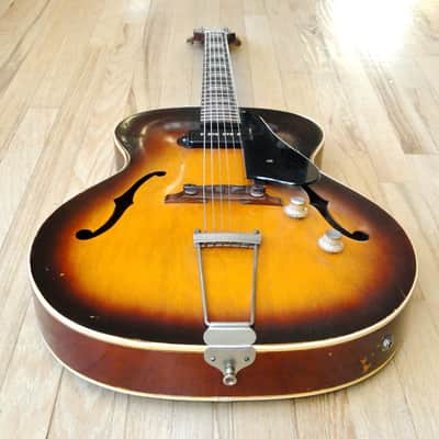 1959 Guild X-50 Archtop Vintage Electric Guitar Sunburst P-90 image 10