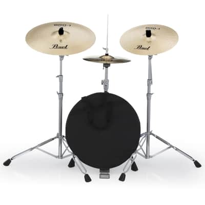 Pearl 3 Piece Cymbal Pack; Pearl Logo; 14" Hi-hats, 16" Crash, 20" Ride (BRD1) image 5