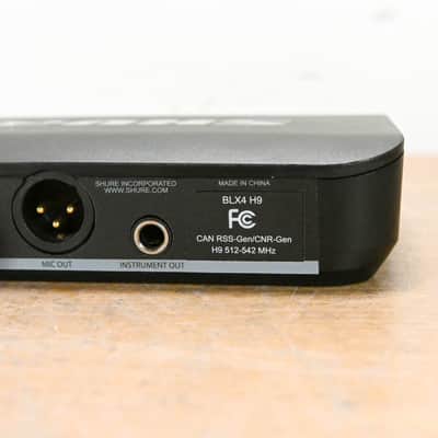 Shure BLX14 Bodypack Wireless System - H9 Band: 512-542 MHz (NO PSU) CG0141S image 5