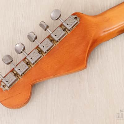 1965 Fender Stratocaster Vintage Guitar Olympic White w/ Case image 5