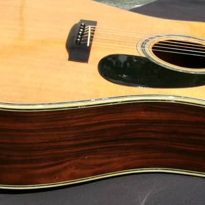 1980 Yairi YW-600 Dreadnought Guitar New Jacaranda Natural+vintage Hard Case image 13