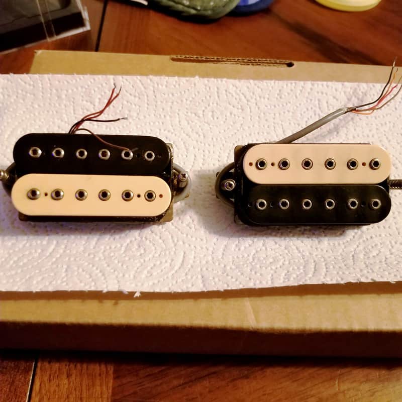 MMK 53 Matsumoku made 80’s Humbucker 1982 Aria Pro II Matsumoku MMK 53 Magnaflux II Pickups (Zebra