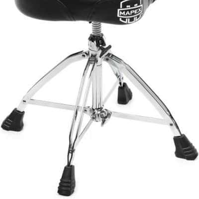 Mapex T875 Saddle Top Double-braced Drum Throne with Backrest image 2