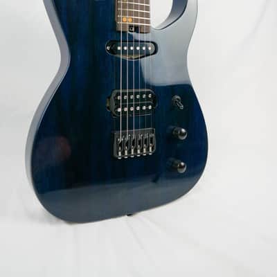 Swisher Handmade Machine 6 2022 Indigo Blue Electric Guitar image 4
