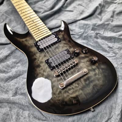 Edwards ESP E-HR-III NT7 QM/M see through Black 7string! image 7
