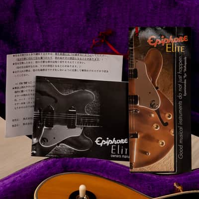2003 Epiphone Elitist Byrdland Archtop, Near-Mint w/ Open Book Headstock, USA Pickups, Case & Tags, Japan Terada image 21