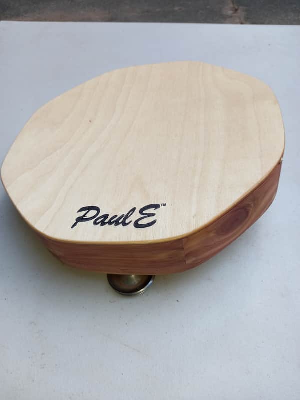 PaulE Drums 'Kajon-E' Handheld Cajon Cedar with Baltic Birch ply top with tote bag image 1