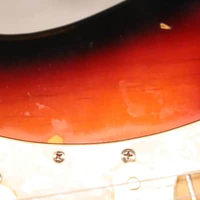 Harmony H-80 Strat Style Electric Guitar Sunburst Finish 1980's image 16